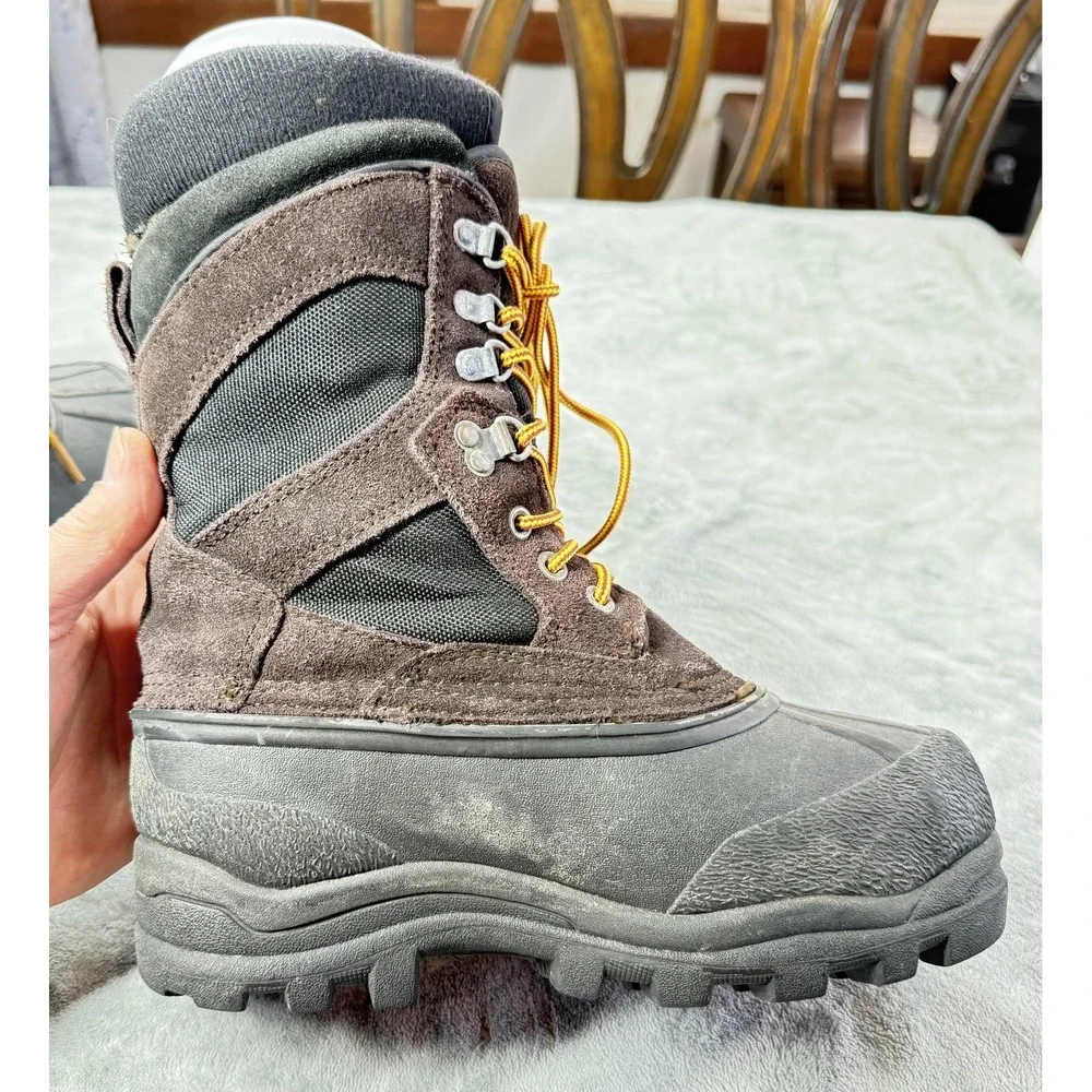 LaCrosse Boots Mens Size 7 Brown‎ Suede Winter Snow Insulated Outdoor 600210